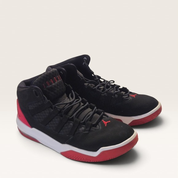 Jordan Max Aura 4 Mens Basketball Shoes Black University Red No Insole Size 12 main image 7